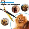 Las cortapelos curvas Wingsbro de 7.0 pulgadas en color negro y dorado, que se doblan hacia abajo, son adecuadas para abrir y cerrar el pelaje de los perros, para peinar y para esteticistas de mascotas.