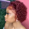 Peluca AliExpress Europea y Americana tocado transfronterizo dividido en tocado de pelo rizado corto negro peluca tocado para mujer en stock