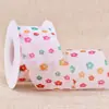 Cinta de Lunares, Cinta de Organza con Estampado Floral Colorido, Caja de Regalo, Cinta para Envolver Flores y Pasteles, Cinta de Organza Hecha a Mano para Manualidades DIY