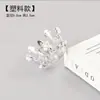 Punto Triángulo Corona de Perlas Decoración de Pastel Corona Nupcial Tiara Adornos para Hornear Decoración Popular de Flores