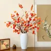Adornos de Frutas de Linterna Artificiales para Sala de Estar, Decoraciones de Flores Artificiales para Año Nuevo, Flores de Nochevieja, Ramas de Frutos de Onagra
