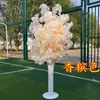 Novo Corredor de Casamento com Neve Artificial Adereços Decoração de Fundo para Casamento Árvore de Flor de Cerejeira Corredor de Casamento com Flor de Cerejeira de Ferro Forjado Enfeites de Casa