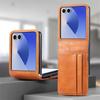 Funda de Teléfono Empresarial Más Vendida de Amazon para Samsung Z Flip7Fe, Z Flip 20% de Descuento Ranura para Tarjeta Integrada Funda Protectora