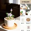 Adornos de Vidrio Zibo con Logo Personalizable, Macetas Simuladas, Manualidades de Flores de Vidrio, Regalos Navideños, Decoraciones de Flores Artificiales