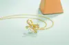 Estilo Coreano Elegante Moda Mezcla y Combina Lindo Lazo Perla Collar Elegante Simple Cadena Clavícula Colgante Mariposa