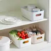 Caja de Almacenamiento de Plástico sin Tapa Cesta de Almacenamiento Portátil Organizador de Escritorio para Hogar Cosméticos Artículos Varios Caja de Almacenamiento para Gabinete