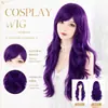 Peluca de anime para cosplay de Amazon, peluca de comercio exterior europea y americana, 70 cm de largo rizada, peluca colorida de cabeza completa para escenario