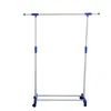Estante para Secar de Piso Móvil para Interior de Dormitorio con Barra Única Estante Sencillo para Secar Ropa para el Hogar