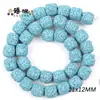 Cuentas de Pincel Ovaladas Cilíndricas de Piedra Volcánica Coloridas para Collar Pulsera DIY Accesorios de Joyería de Aromaterapia Venta Directa de Fábrica DIY
