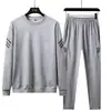 Transfronteiriço 2023 Novo Conjunto de Duas Peças Masculino Casual Esportivo com Zíper