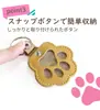 En Stock Nuevo Llavero con Huella de Pata de Mascota Estilo Japonés Bolsa para Guardar Pelo de Perro Portátil Etiqueta para Mascota con Forma de Pata de Gato