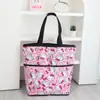 Bolsa de Almacenamiento Plegable Ecológica con Cremallera para Supermercado, Gran Capacidad, Tela Oxford Gruesa y Duradera, Bolsa de Mano para Compras Doméstica