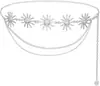 Cadena de Cintura Exquisita de Aleación de Oro con Forma de Hoja Europea y Americana para Mujer, Cinturón Metálico para Ropa, Cadena de Cintura Simple y de Moda, Decoración de Cintura de Comercio Exterior