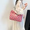 2025 Nova Moda Nacional Estampada Padrão Desenho Animado Grande Capacidade Bolsa de Ombro Moda Commuter Portátil Bolsa Tote Desenho Animado