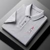 Polo bordado estilo Paul Summer Port Ins para hombre, camiseta de manga corta con solapa suelta, top sencillo y combinable para adolescentes
