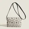 Bolsa Transversal Versátil de Alta Qualidade Geométrica Amazon Bolsa de Mão Tendência Europeia e Americana Bolsa de Ombro Moda Cor Sólida Costura para Mulheres