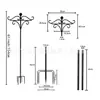 Artesanía de hierro forjado de metal nueva transfronteriza productos de hierro decoración de patio exterior gancho de pastor gancho suministros de boda colgante