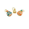 Accesorios de Cobre Chapado en Oro Colgante de la Familia de Bestias Devoradoras de Oro Amuletos para Pulsera Collar DIY Venta al por Mayor Oro Anti-Desvanecimiento Bestia Devoradora de Oro