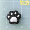 PVC Negro Inglés Letra BABY Pegamento Suave Accesorios para Gatos Pizarra de Dibujos Animados Agujero de Silicona Zapatos Parche DIY