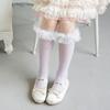 Calcetines Infantiles Misscucudog Primavera y Verano Nuevos Malla Encaje Uno Sin Costuras Lolita Niñas Princesa Caña