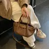 Bolso Cubo Tejido de Estilo Francés de Nicho Súper Popular para Mujer, Nuevo Modelo Otoño 2026, Tendencia de Bolso de Mano y Bolso Cruzado de Gama Alta
