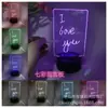 Luz de Noche de Madera 3D Personalizada para Escuela Cultural y Creativa, Logo Acrílico, Regalo de Cumpleaños, Pizarra de Dibujo de Caricaturas, Lámpara de Escritorio