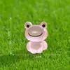Terrario de musgo, adorables figuritas de rana que brillan en la oscuridad, accesorios decorativos DIY de jardinería y paisajismo, pequeños adornos de escritorio