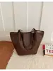 Bolso de hombro con patrón tejido transfronterizo, bolso de mujer, nueva colección otoño/invierno 2026, bolsa tote de gran capacidad para el trabajo, bolso versátil para llevar debajo del brazo