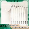 Set de Pinceles de Maquillaje Lacados de Porcelana Blanca, Pincel para Sombras de Ojos, Pincel para Rubor, Pincel para Contorno, Pincel para Difuminar, Pincel para Iluminador, Pincel para Sombra de Nariz, Imprescindible para Principiantes