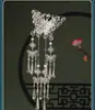Horquilla de Borla de Mariposa de Plata Miao de Estilo Antiguo Mujeres Traje Antiguo Tocado Hanfu de Alta Gama Mujeres Accesorios para el Cabello Colgantes de Estilo Chino Retro