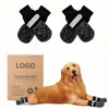 Calcetines para mascotas más vendidos transfronterizos, antideslizantes y que se quedan puestos, para uso en interiores, adecuados para perros medianos a grandes, calcetines para perros al por mayor