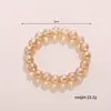 Europa y Estados Unidos pulsera de cristal de imitación transfronteriza pulsera de té de jade blanco de imitación negra color brillante clásico Joker joyería de color sólido al por mayor