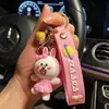 Lindo colgante de llavero de oso, decoración de coche y bolso moderna y exquisita, llavero, pequeño regalo, venta al por mayor de pequeños artículos