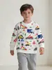Ropa para Niños Directo de Fábrica 26 Novedades de Otoño Sudadera para Niños Estilo Europeo y Americano Estampado de Vehículos de Construcción Camiseta Básica de Cuello Redondo para Niños