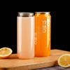 Fabricante Personalizado Lata de 500ml Botella para Bebida de Té con Leche Transparente PET Tapa de Aluminio Boca Ancha Botella de Jugo