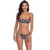 Traje de baño de dos piezas nuevo transfronterizo 2021 para mujer Amazon con cordones moda sexy espalda descubierta que realza el busto bikini europeo y americano