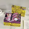 Serie de selva Dijia transfronteriza elefante indio juego de taza y platillo de café de la tarde europea juego de té de lujo caja de regalo