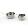 Taza de Salsa de Acero Inoxidable 304 con Asa, Mini Plato de Salsa para Dipear Estilo Occidental, Plato para Salsa de Bistec, Venta de Liquidación