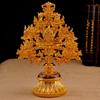 Ornamentos Combinados Oito Tesouros Auspiciosos Decorações para Casa Artesanato do Nepal Oito Ornamentos Auspiciosos Árvore Oito Tesouros Dourada
