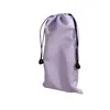 Bolsa de Couro PU Bolsa de Armazenamento Portátil Saquinho com Cordão de Couro Sintético Bolsa à Prova de Poeira para Joias Fones de Ouvido Bolsa de Embalagem para Presente Personalizada
