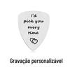 Promoção imperdível Eu te escolheria todas as vezes lettering titânio escovado aço aço titânio mostrador de guitarra