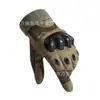 Guantes tácticos de dedo completo Oji de medio dedo con protección articulada de caparazón duro, cálidos, anticorte, especiales para aficionados militares, entrenamiento militar de combate