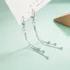Brincos para mulheres brincos longos com franja peça redonda com raios de sol design de nicho brincos de tarraxa argolas temperamento de celebridade da internet coreana versátil