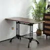 Mesa y Sillas de Comedor Estilo Mid-Century Americano, Sillas de Comedor Francesas, Mesa y Sillas de Cafetería Retro, un Juego Completo de Mesas y Sillas de Comedor Comerciales