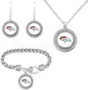Conjunto Mais Quente da Amazon de Pulseira, Colar e Brincos de Futebol NFL