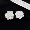 Brincos de Flor Exagerados, Simples e Versáteis, da Moda Coreana, Frescos e Tridimensionais, Brincos de Pérola Multicoloridos, Estilosos para o Trabalho