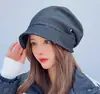Sombrero para Mujer Sombrero de Pescador Otoño e Invierno Estilo Coreano Sombrero de Moda Versátil Moda Dongdaemun Corea Tendencia Cálida Sombrero Octogonal