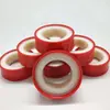 Fita crua de politetrafluoretileno, matéria-prima multicolorida, com conexão de dente de fio metálico para torneira, material de vedação