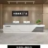 Mostrador de caja registradora estilo chino mostrador de recepción de empresa mostrador de recepción de hotel mostrador de bienvenida tienda de limpieza de oídos mostrador de centro de belleza y bienestar