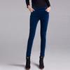 Leite de Mamão Outono e Inverno Nova Moda Estilo Coreano Temperamento Skinny Base Casual Calça Feminina Veludo Cotelê Skinny Calça Lápis
